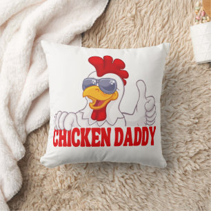 Chicken Daddy Chicken Dad Father Chicken Lover Cushion