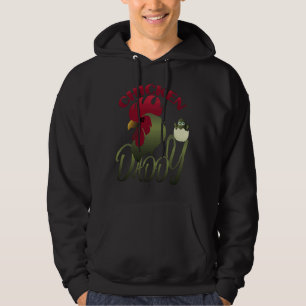 Chicken Daddy Dad Farmer Dad Poultry Hoodie