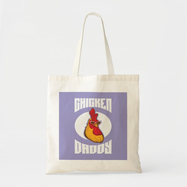 Chicken Daddy Farmed Poultry Tote Bag (Front)