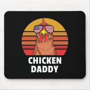 Chicken Daddy Farmer Chicken Lover Mouse Mat