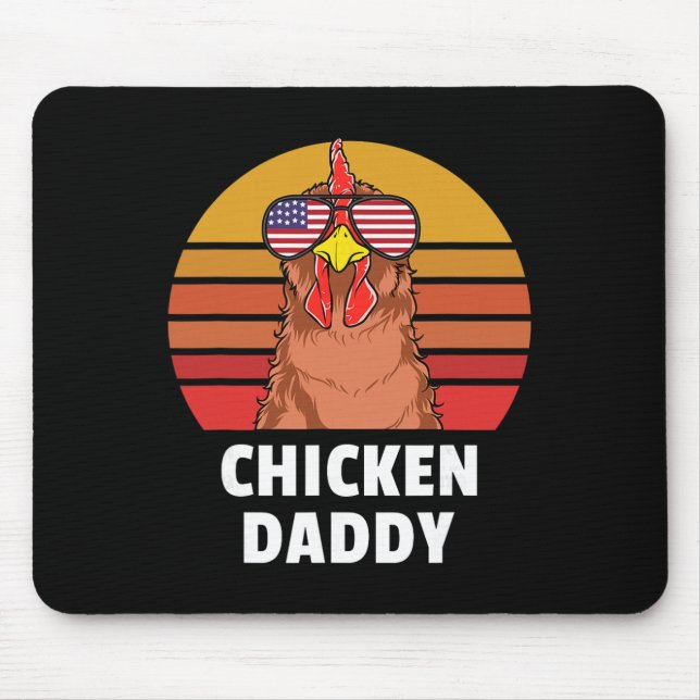 Chicken Daddy Farmer Chicken Lover  Mouse Mat (Front)