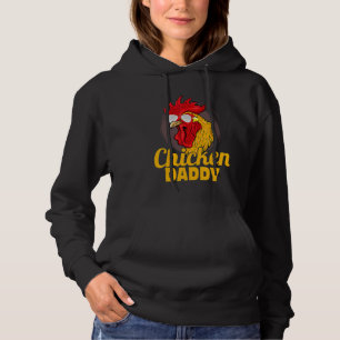 Chicken Daddy Farming Rooster Hen Father Hoodie