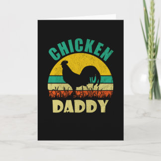 Chicken Daddy Funny Poultry Farming Chicken Lover Card