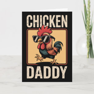 Chicken Daddy Proud Coop Keeper Father's Day Gift  Card