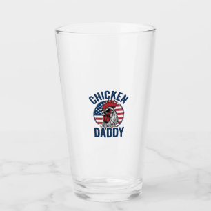 Chicken Daddy Rooster Vintage Patriotic Shirt Desi Glass