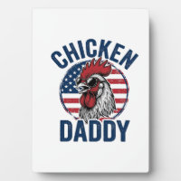 Chicken Daddy Rooster Vintage Patriotic Shirt Desi