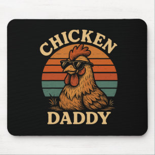 Chicken Daddy Vintage Chicken Dad Farmer Poultry F Mouse Mat