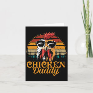 Chicken Daddy Vintage Poultry Farmer Funny Fathers Card