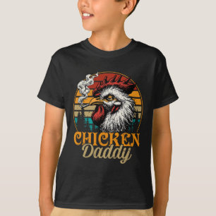 Chicken Daddy Vintage Poultry Farmer Funny Fathers T-Shirt
