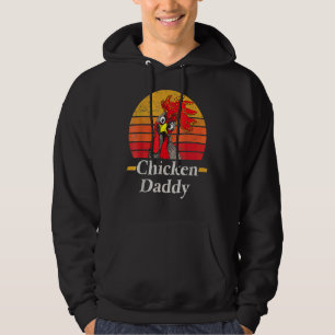 Chicken Daddy Vintage Poultry Farmer Rooster Hoodie