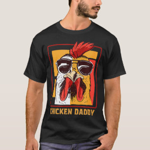 Chicken Daddy Vintage Poultry Farmer Rooster weari T-Shirt