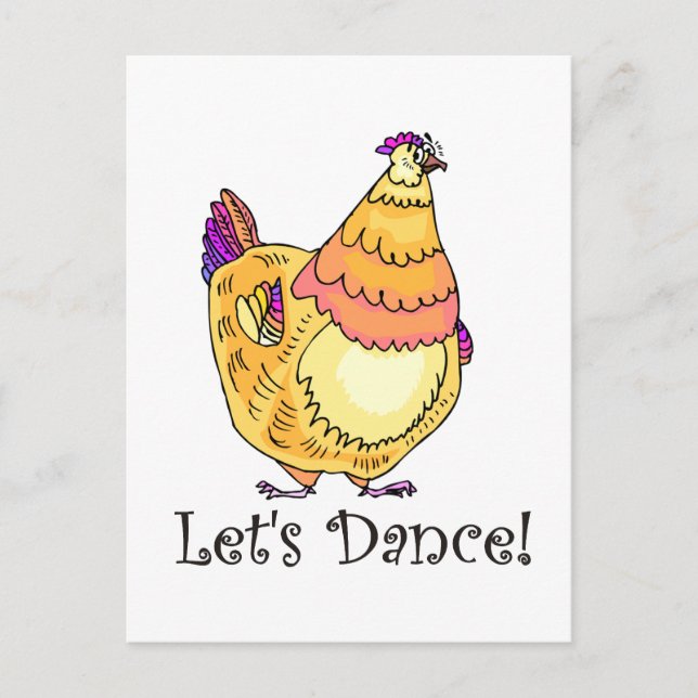 Chicken Dance Postcard (Front)