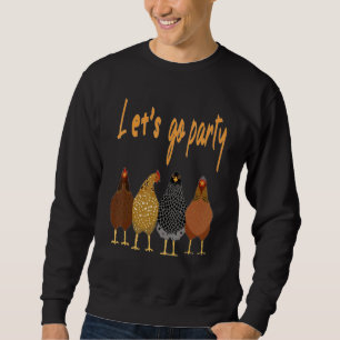 Chicken Day Dance  Peanuts Let's Go Party Sweatshirt
