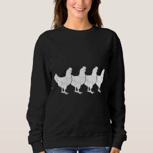 Chicken design Cute Chicken Hen Humor Sweatshirt