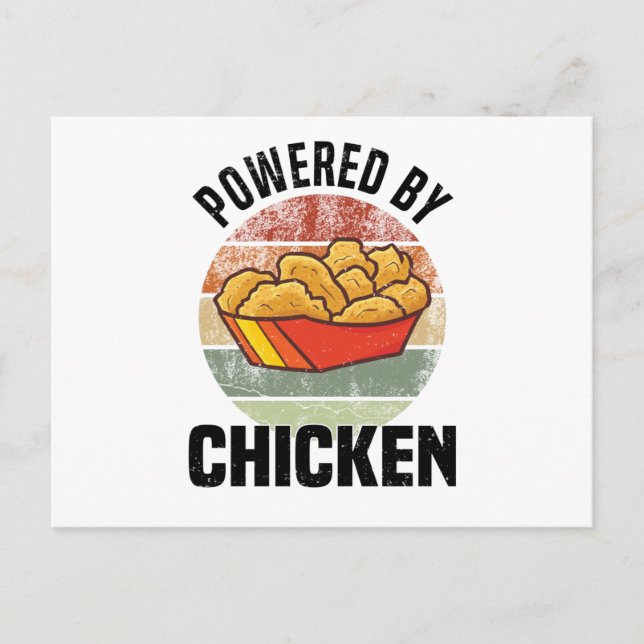 Chicken Diet Breakfast Chicken Nuggets Fan Postcard (Front)