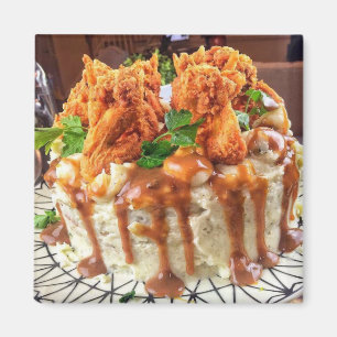 Chicken Dinner Cake Magnet