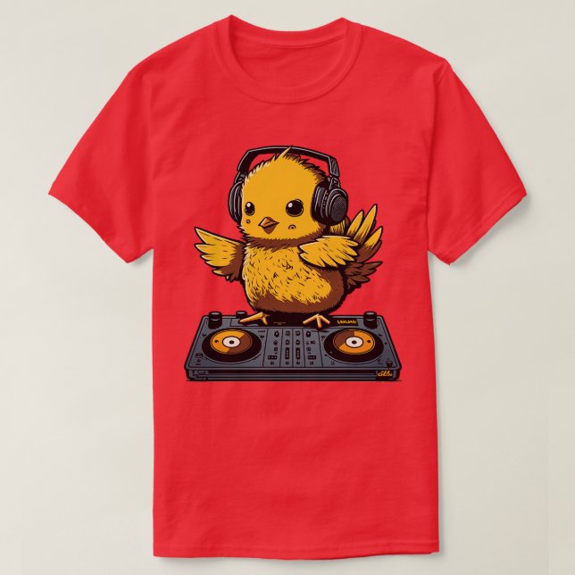 Chicken Dj 3 T-Shirt (Design Front)