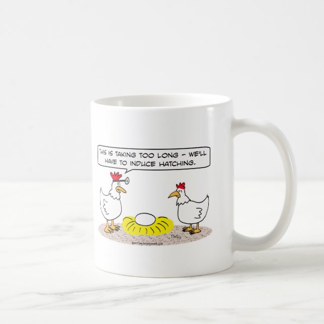chicken doctor induce hatching egg coffee mug (Right)