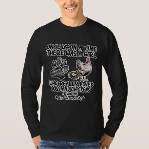 Chicken Dog Farmer Girl T-Shirt