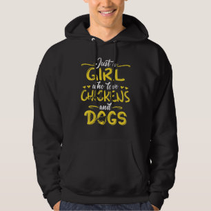 Chicken Dog Mum Farmer Women Wife Hoodie