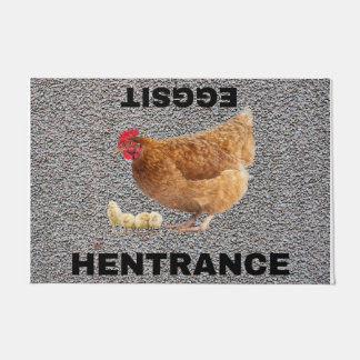 chicken, doormat, entrance, rug,  doormat