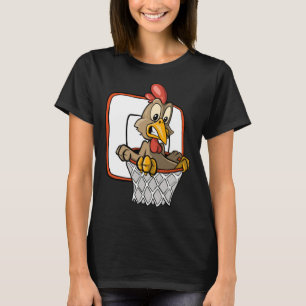 Chicken Dunking Basketball T-Shirt
