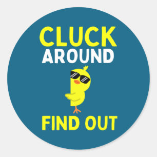 Chicken Easter Chick 1 Classic Round Sticker