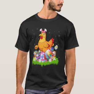 Chicken Easter Egg Hunt Bunny Ear Chicken Easter S T-Shirt