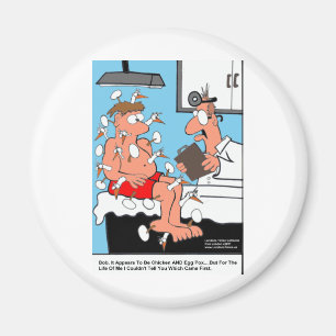 Chicken & Egg Pox Funny Medical Gifts & Cards Magnet