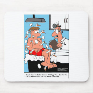 Chicken & Egg Pox Funny Medical Gifts & Cards Mouse Mat