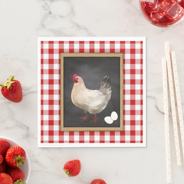  Chicken Eggs Cute Country Style  Napkin (Insitu)