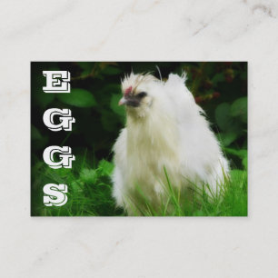 Chicken EGGS  Free Range Laying Hen Poultry Farm Business Card