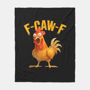 Chicken F-Caw-F Classic Cool Unique Fleece Blanket