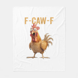 Chicken F-Caw-F Classic Fleece Blanket