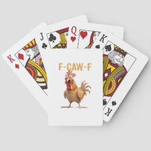 Chicken F-Caw-F Classic Playing Cards