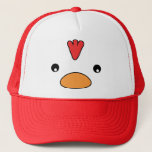 Chicken Face Hat<br><div class="desc">Copyright ©2008 Erin L. Lowmaster Chicken Face Design!</div>