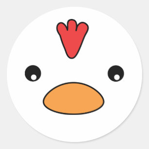Chicken Face Stickers