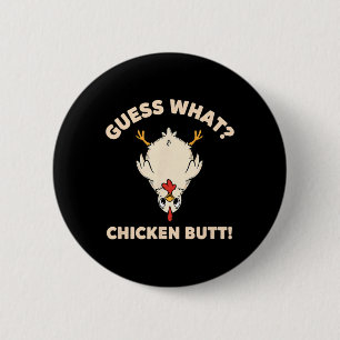 Chicken Fan, My guess What Clucker 6 Cm Round Badge