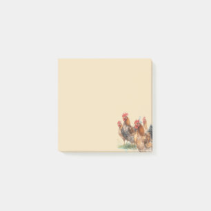 Chicken Farm Animal Rooster Hens Post-it Notes