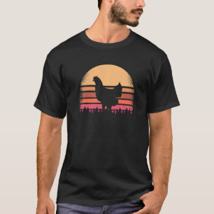 Chicken Farm Animals Farming  Vintage 80s Retro Fa T-Shirt