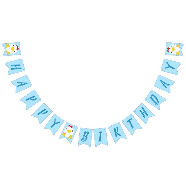 Chicken Farm Birthday Party Bunting (All)