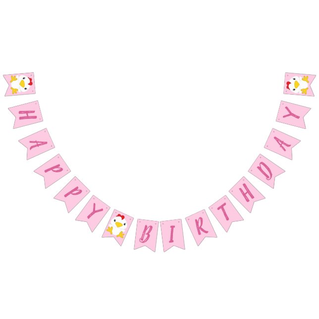Chicken Farm Birthday Party Bunting (All)