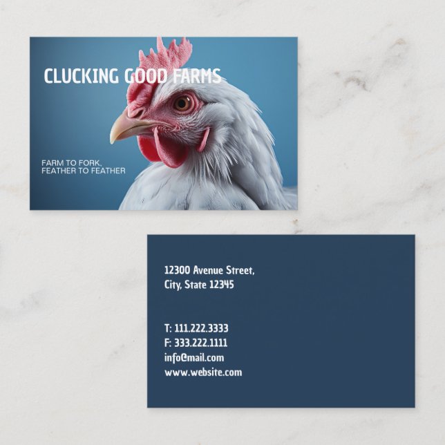 Chicken Farm Business Card (Front/Back)