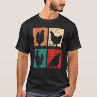 Chicken Farm Chicken Breeding Farm Farmers Yard Ch T-Shirt