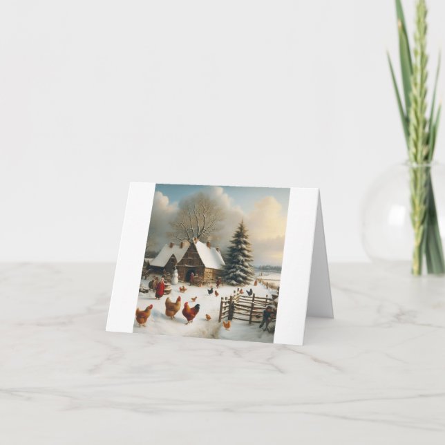 Chicken Farm Christmas Card (Front)