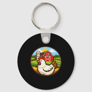 Chicken Farm Design Chicken Holder Rn Country Life Key Ring