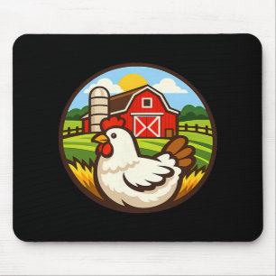 Chicken Farm Design Chicken Holder Rn Country Life Mouse Mat