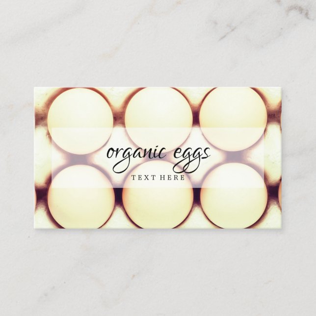 Chicken farm eggs Branding Business Card (Front)