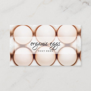 Chicken farm eggs business card