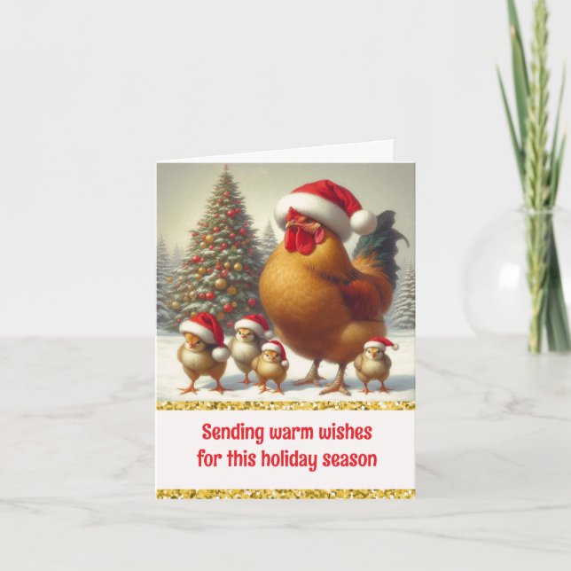 Chicken Farm Family Christmas Card (Front)